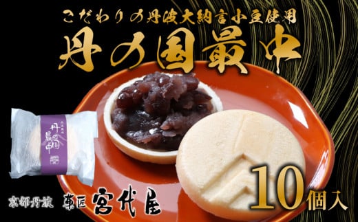 丹波大納言小豆 丹の国もなか 10個入 | 丹波大納言使用 最中 あんこ 餡子 小豆 あずき 和菓子 わがし お菓子 おかし おやつ 贈り物 ギフト 贈答 お中元 中元 お歳暮 歳暮 宮代屋 京都 綾部 つぶあん 粒あん 粒餡 おすすめ 和菓子屋 10000円 デザート 1919903 - 京都府綾部市