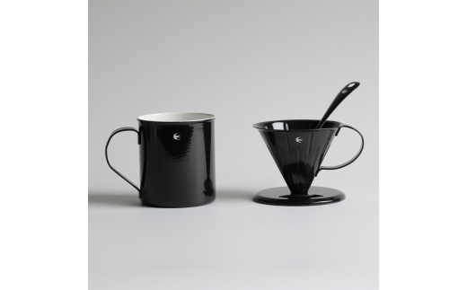 グローカルスタンダードプロダクツ TSUBAME / Coffee Dripper & Mug セット / ブラック FC017081 [ GLOCAL STANDARD PRODUCTS ドリッパー マグカップ コーヒー 日本製 新潟県 燕市 燕三条 ]