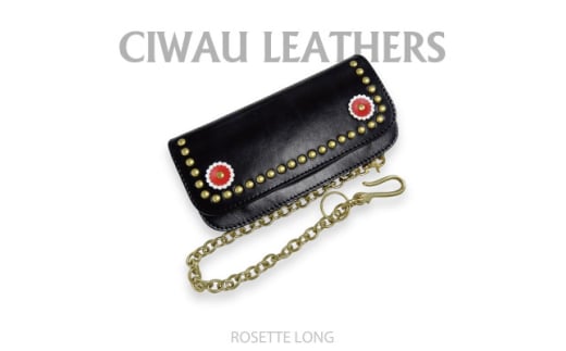 Ciwau leathers＜ロゼット　ロング＞ブラック【1584888】