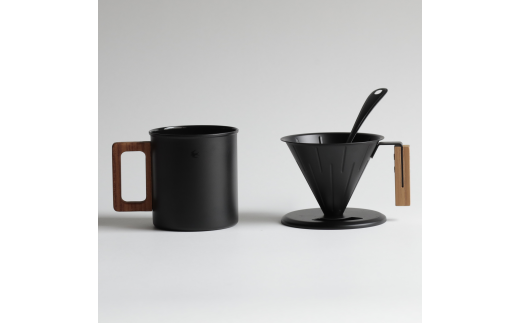 グローカルスタンダードプロダクツ TSUBAME / M&W Coffee Dripper & Mug セット / マットブラック FC026034 [ GLOCAL STANDARD PRODUCTS マグ マグカップ ドリッパー ステンレス 日本製 新潟県 燕市 燕三条 ]