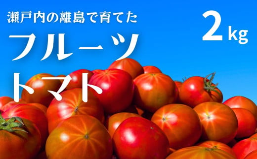 [3〜6月発送] 瀬戸内のフルーツトマト 2kg 国産 瀬戸内 せとうち 広島 大崎上島 離島 濃厚 トマト 糖度8度以上