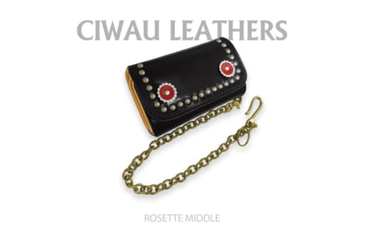 Ciwau leathers＜ロゼット　ミドル＞バイカラー【1584895】