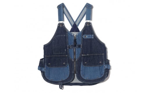 Snow Peak｜FUKUYAMA Denim Camping Vest（サイズ：S｜カラー：Indigo）【スノーピーク デニム 衣料 ファッション 人気 おすすめ 福山市】