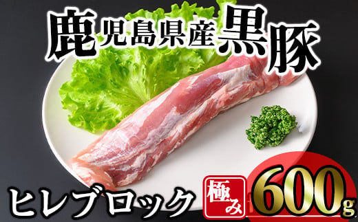 かごしま味わい黒豚 極みヒレ肉 (600g) 豚肉 冷凍 ヒレ肉【KNOT】 A617