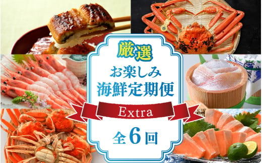 厳選 お楽しみ海鮮定期便 Extra　全6回 | 越前がに ズワイガニ カニ 蟹 ずわいがに えび サーモン ふくいサーモン 鯖 サバ 鯛 タイ 小鯛 ささ漬け うなぎ 冷凍 冷蔵 小分け 福井県 小浜市 日本海