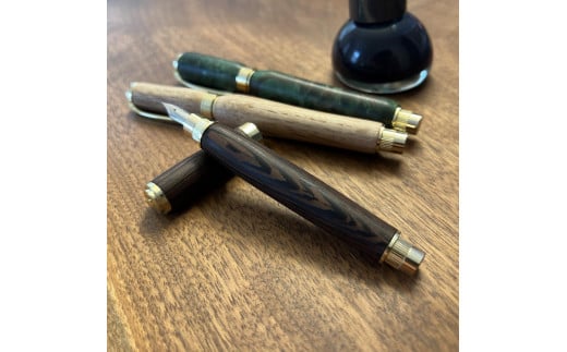 「woodpen(ウッペン)」 木軸万年筆(カートリッジ、コンバーター対応) TYPE A・B・C 文房具 文具 ペン 筆記用具 贈り物