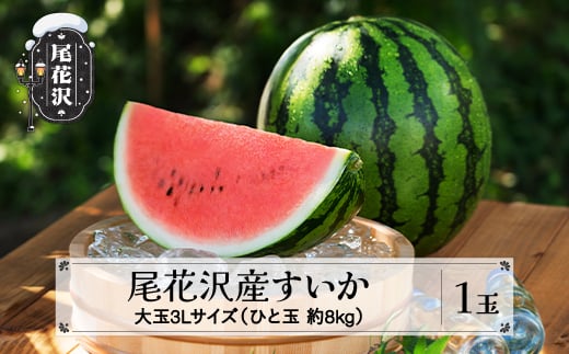 先行予約 尾花沢産すいか 3Lサイズ 約8kg×1玉 7月中旬~8月中旬頃発送 令和7年産 2025年産 すいか スイカ 西瓜 フルーツ 果物 産地直送 農産加工 ※沖縄・離島への配送不可 nk-su3xx1 1157646 - 山形県尾花沢市