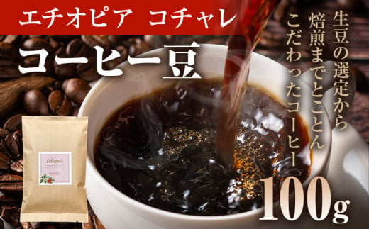 コーヒー豆 エチオピア イルガチェフ コチャレ ナチュラル 100g お試し 自家焙煎 ドリンク 飲料