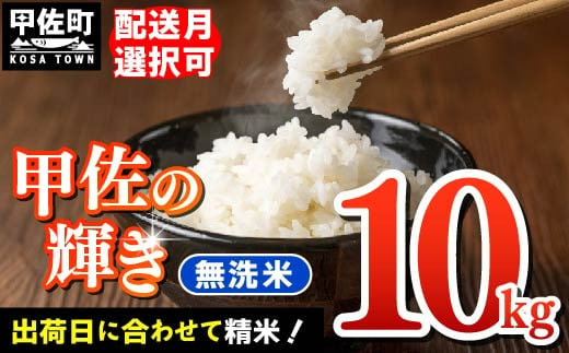 【令和7年9月以降順次発送】『甲佐の輝き』無洗米10kg（5kg×2袋）【配送月選択可！】／出荷日に合わせて精米【価格改定ZE】