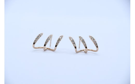 ダイヤモンドピアス ダイヤモンド　0.26ct×2　ピンクゴールド　K18PG