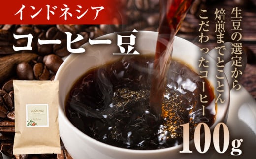 コーヒー豆 インドネシア マンデリン トバコ 100g お試し 自家焙煎 ドリンク 飲料