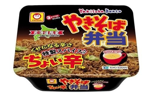 【2回定期便】＜東洋水産北海道工場＞マルちゃん「やきそば弁当 ちょい辛」 12食入り(1ケース)