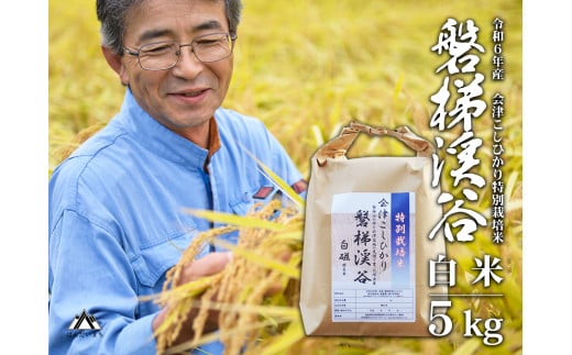 Aランク会津コシヒカリ特別栽培米「磐梯渓谷」 （減農薬栽培）（白米5kg） 新米