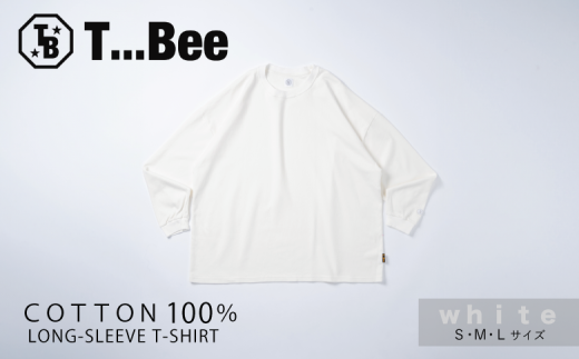 橘織物　T...Bee　長袖 Tee White （009_5225）