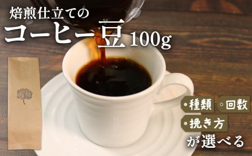 コーヒー 豆 100g 選べる 種類 回数 挽き方 コーヒー豆 注文焙煎 自家焙煎 ストレートコーヒー 朝食 アイスコーヒー 三陸 岩手県 大船渡市