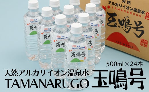 (03755)天然アルカリイオン温泉水『玉鳴号』500ml 24本セット