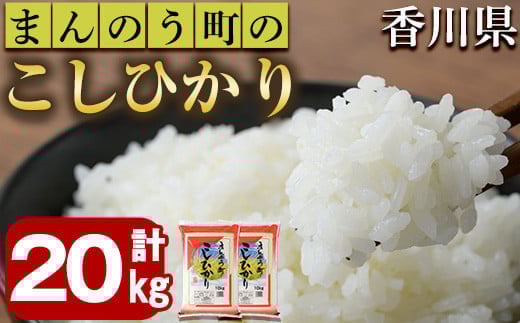 <令和6年産>香川県まんのう町産 コシヒカリ(20kg) 【man030】【香川県食糧事業協同組合】 398394 - 香川県まんのう町