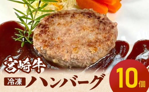 宮崎牛ハンバーグ100ｇ×10個 N124-YD0199