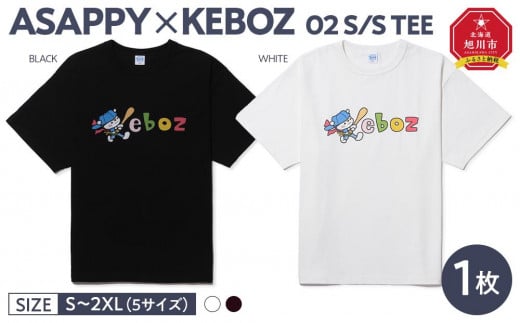 ASAPPY × KEBOZ 02 S/S TEE【WHITE/XL】【 Tシャツ 半袖 綿100% シャツ トップス 服 北海道 旭川市 】_04786 1958799 - 北海道旭川市