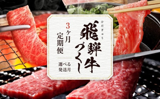 [飛騨牛づくし定期便]「選べる月別発送」肉 飛騨牛 定期便 約1.6kg | 発送時期が選べる しゃぶしゃぶ すき焼き ロース 焼肉 黒毛和牛 ZZ021VP