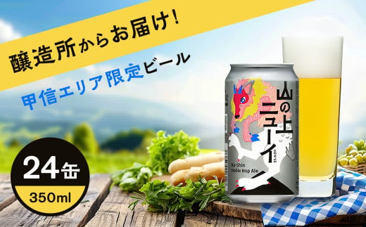 【地域限定品】 山の上ニューイ クラフトビール 1ケース 350ml 24本 セット 地ビール お酒 ホップ 爽やか【 ヤッホーブルーイング クラフトビール ビール 詰合せ よなよな エールビール 長野県 佐久市 】 1616467 - 長野県佐久市