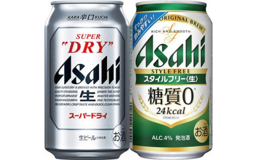 【博多大丸おすすめ品】アサヒスーパードライ&スタイルフリー　各350ｍｌ 6缶セット(計12缶） 1937341 - 福岡県福岡市