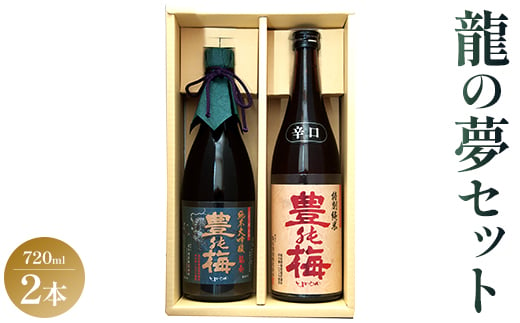 日本酒 純米大吟醸 土佐の素材100%！龍の夢セット720ml×2本 - お酒 日本酒 地酒 純米酒 gs-0087