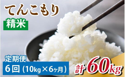 【6ヶ月定期便】富山県滑川産　「てんこもり」与文のお米 精米 10kg ×6回 計60kg [K-050002] / 産地直送 袋 てんこもり おにぎり お米 白米 国産 ご飯 ごはん 富山県 滑川市 アグリめぐみ 頒布会 定期便 10kg ふるさと納税 6回 6ヶ月 6ケ月 6ヵ月 6カ月 6か月