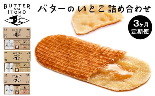 【定期便3ヵ月】バターのいとこ 詰め合わせ ｜ お菓子 おかし 菓子 スイーツ 人気 セット 国産 那須 栃木県 那須町〔P-318〕