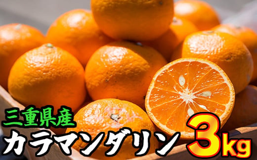  三重県産　カラマンダリン（カラーオレンジ） 3kg【出荷目安：４月初旬〜４月下旬】 限定300セット II-67 347355 - 三重県尾鷲市