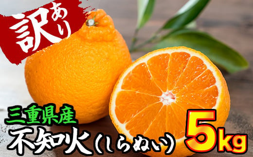 【訳あり】三重県産　不知火（しらぬい） 5kg【出荷目安：２月下旬〜３月下旬】 限定400セット II-62 1995360 - 三重県尾鷲市