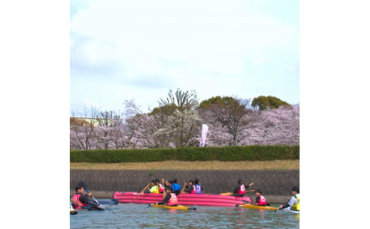 ＜2025年3月29日(土)・30日(日)開催＞　お花見カヌー体験(2名様)【1586929】 1965655 - 愛知県みよし市