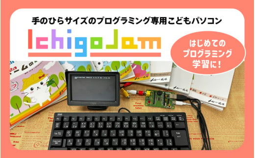 手のひらサイズのプログラミング専用 こどもパソコン「IchigoJam」フルセット[G-17401] /プログラミング 子ども お子さん お子様 パソコン 教材 小学生 BASIC ゲーム PC 小学校 低学年 授業 福井県鯖江市 1972055 - 福井県鯖江市