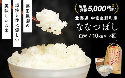 【定期便】藤田農園ななつぼし定期便10㎏（3回）コース 1967473 - 北海道中富良野町