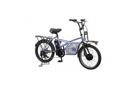 【100％完成納品】ノーパンクGRC-515L 電動アシストeカーゴバイク 20インチ 外装7段 【マットグレー】＊販売証明書付き