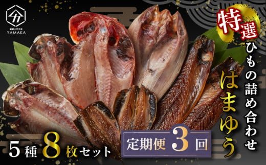 【定期便年3 回4 ヶ月毎】干物 厳選セット 5種 8枚 金目鯛 あじ 真ほっけ 干物 さば ひもの いわし 干物 醤油 ひもの 醤油干し 鰯 干物 鯖 鯵 干物 サバ イワシ 干物 アジ ひもの 沼津 静岡 コスパ ランキング 人気 美味しい 干物セット 詰め合わせ