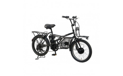 【100％完成納品】ノーパンクGRC-515L 電動アシストeカーゴバイク 20インチ 外装7段 【マットブラック】＊販売証明書付き
