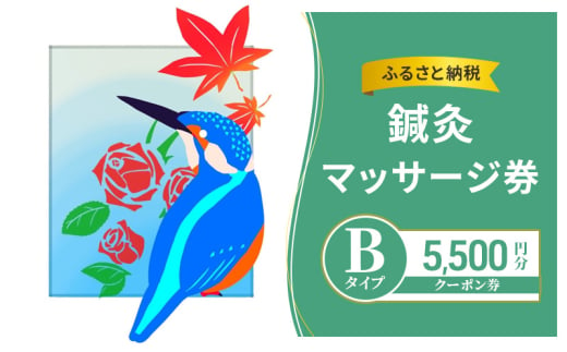 ふるさと納税鍼灸マッサージ券 Bタイプ クーポン券 5,500円分 チケット クーポン 鍼灸 あん摩 指圧 マッサージ プレゼント 綾瀬市 神奈川