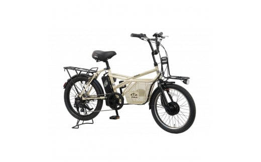 【100％完成納品】ノーパンクGRC-515L 電動アシストeカーゴバイク 20インチ 外装7段 【マットベージュ】＊販売証明書付き