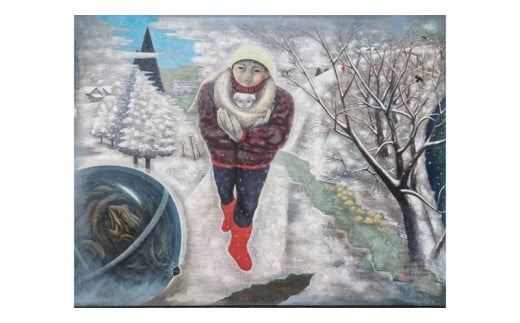 [ 限定 1点 ]冬来たりなば春遠からじ 絵画 絵 アート アトリエ 飛動庵