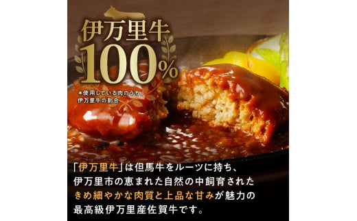 佐賀県伊万里市のふるさと納税 【伊万里牛100%使用】伊万里牛デミハンバーグ(150g×3個)個包装 J1236