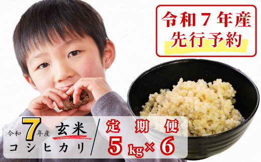 《令和7年産新米先行予約・9月ごろよりお届け開始》【6回定期便】玄米 5kg 令和7年産 コシヒカリ 岡山 あわくら源流米 K-ab-CEZA 1973742 - 岡山県西粟倉村