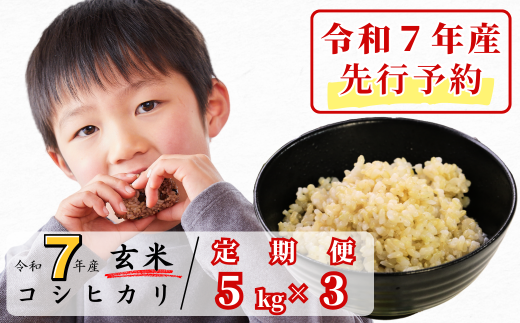 《令和7年産新米先行予約・9月ごろよりお届け開始》【3回定期便】玄米 5kg 令和7年産 コシヒカリ 岡山 あわくら源流米 K-ab-BEZA 1973743 - 岡山県西粟倉村