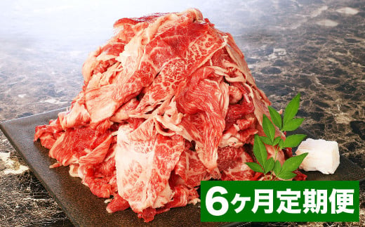 【6カ月定期便】 おおいた和牛 切り落とし 約500g 計約3kg