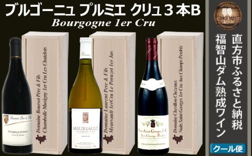 [チョイス限定]福智山ダム熟成 最高級 赤白ワイン 1er-Cru 3本 Bセット FD521[限定23セット]なくなり次第終了 熟成ワイン ワイン 酒 お酒