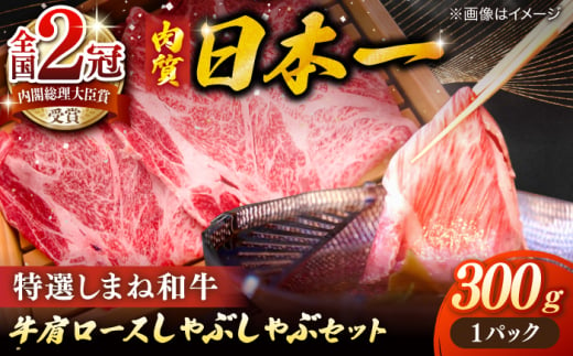 肉質日本一！特選しまね和牛しゃぶしゃぶセット(300g×1パック) 人気 おすすめ 島根県松江市/株式会社かがり陽 [ALGP004] 1979020 - 島根県松江市