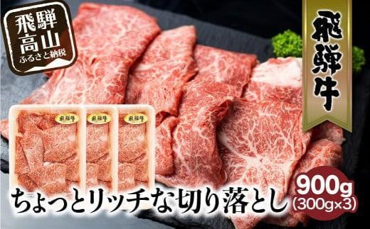 飛騨牛 切り落とし 300g×3パックセット | みすじ ウデ すき焼き しゃぶしゃぶ  希少部位 900g 和牛 国産牛 冷凍 飛騨高山 飛騨牛のこもり FC009VC13 1978593 - 岐阜県高山市