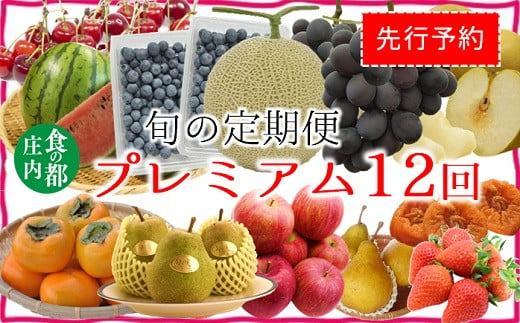 ★先行予約★食の都庄内　【旬の定期便プレミアム12回】※2025年6月～2026年3月お届け