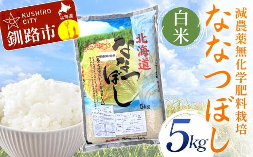 [選べる発送月] 農薬9割減・化学肥料不使用ななつぼし 5kg 白米 北海道産 米 コメ こめ お米 白米 玄米 F4F-7435var