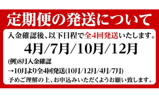 定期便の発送について